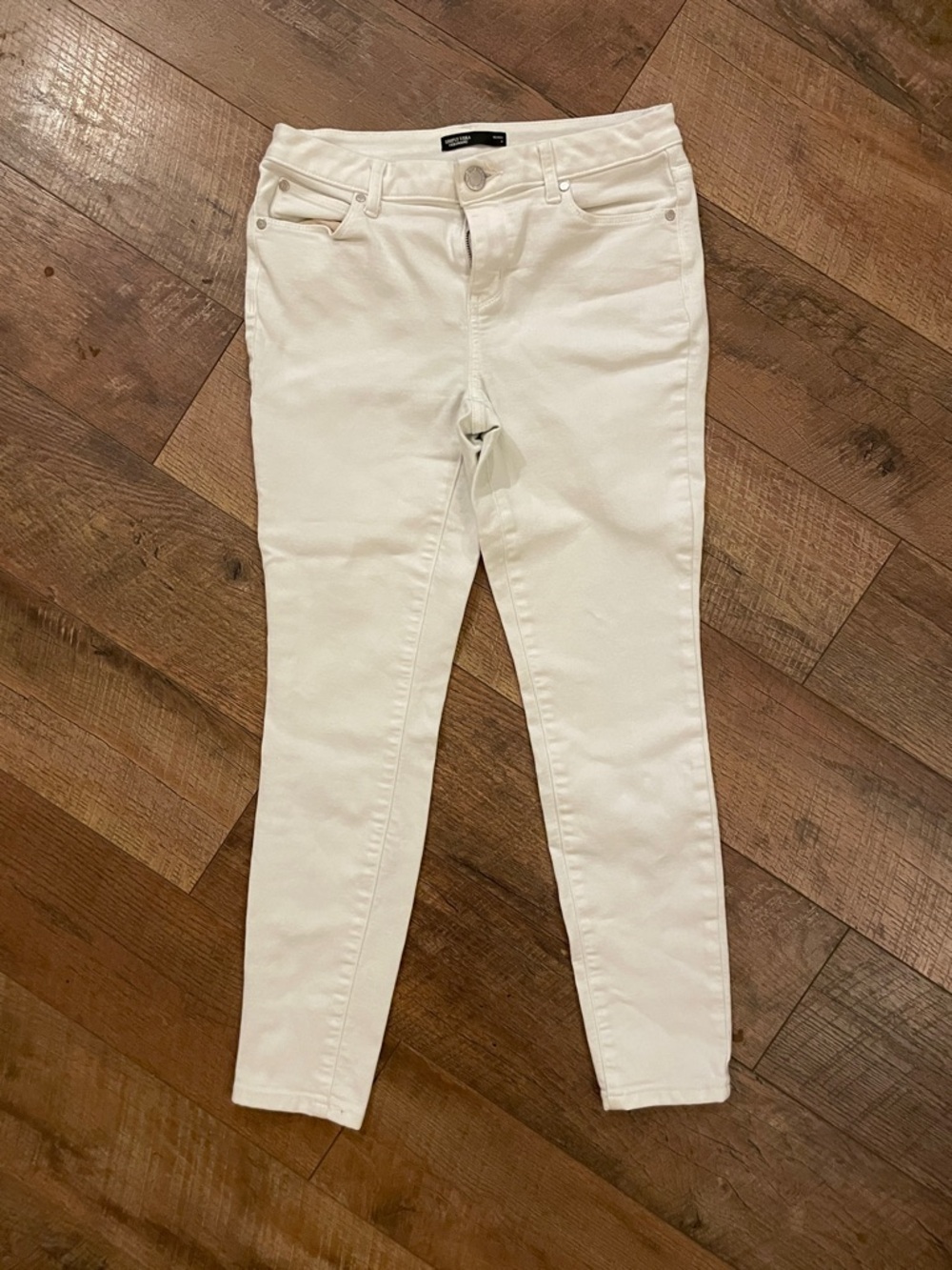 Simply Vera Wang Women’s White Stretch Skinny Jeans Size 4 #004